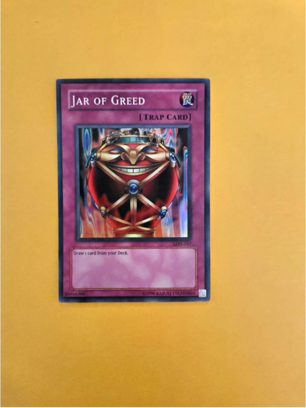 Yu-Gi-Oh! Jar of Greed LON-047 Super Rare Unlimited Labyrinth of Nightmare